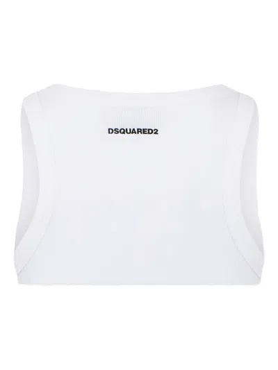 Dsquared2 Logo Top In White