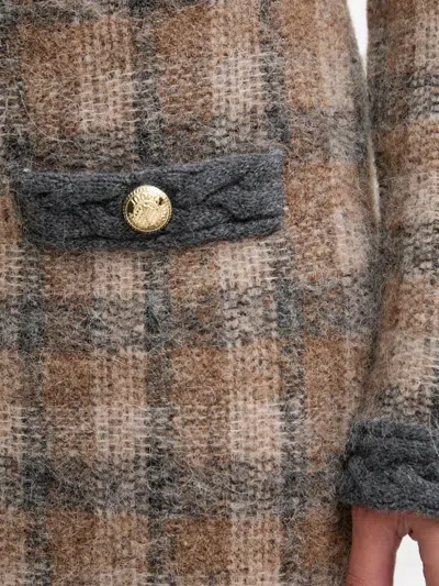 Joop Kanda Check-pattern Mini Skirt In Green