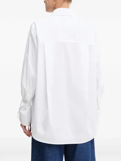 Joop Benice Ruffled-sleeve Shirt In White