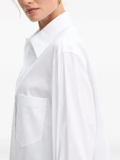 Joop Benice Ruffled-sleeve Shirt In White
