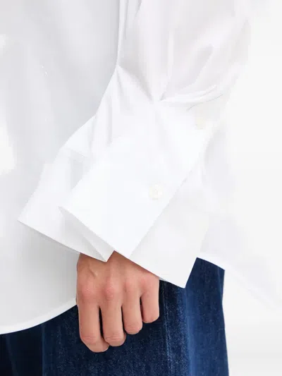 Joop Benice Ruffled-sleeve Shirt In White