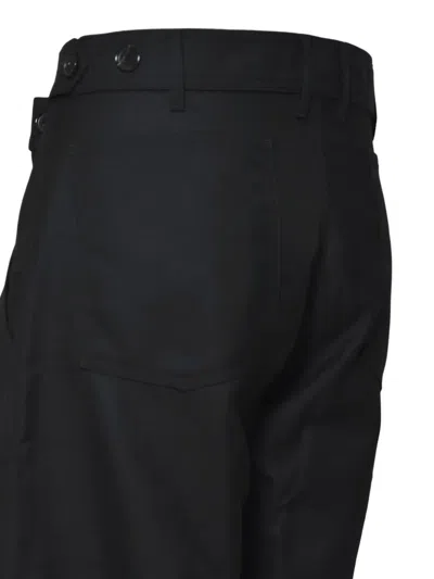 Comme Des Garçons Button Trousers In Black