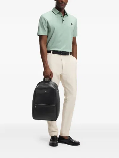 Hugo Boss Zip-closure Backpack In Black