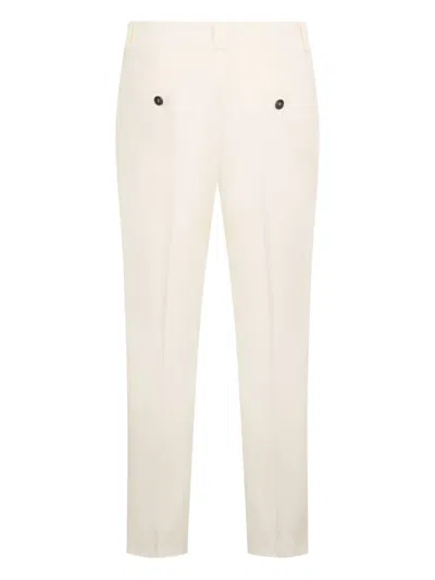 Peserico Slim-fit Trousers In Neutral