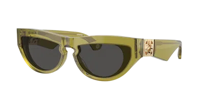 Burberry Cat Eye Sunglasses 0 Be4422 U 411887 In 411887 Green