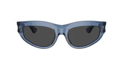 Burberry Dark Grey Cat Eye Ladies Sunglasses Be4425u 411787 55 In Blue