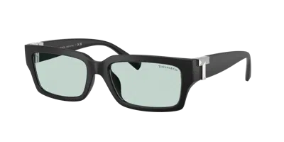 Tiffany & Co . 56mm Rectangular Sunglasses In Black