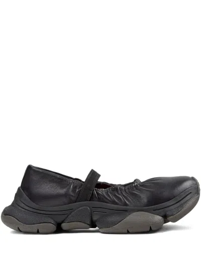 Camper Karst Elasticated-detail Ballet Flats In Black