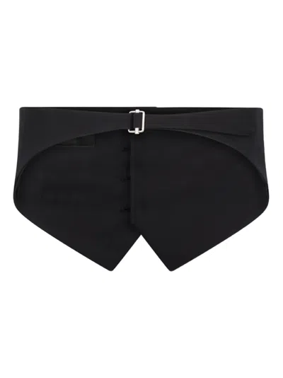 Dsquared2 Buttoned Tux Vest In Black