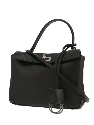 Pre-owned Balenciaga 2020 Rodeo Shoulder Bag In Black