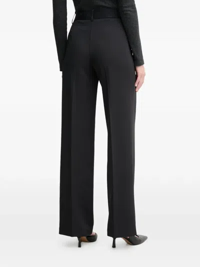 Joop Metal-detail Trousers In Black