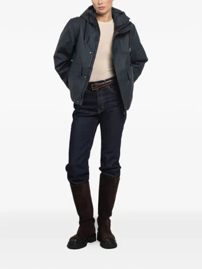 Rains Waterproof Hooded Jacket In Blue