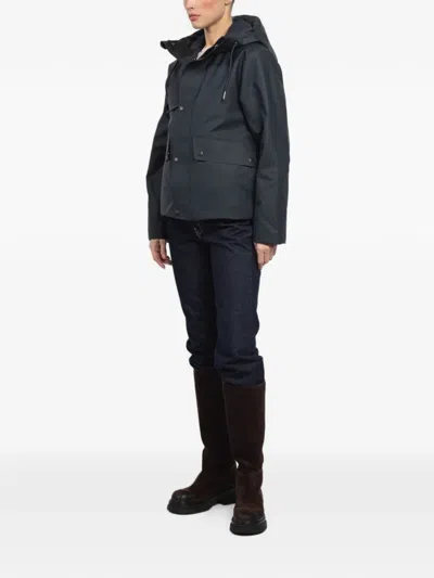 Rains Waterproof Hooded Jacket In Blue