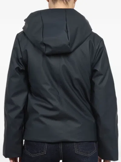 Rains Waterproof Hooded Jacket In Blue