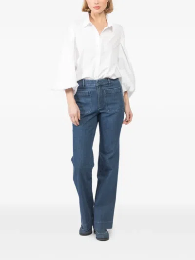 Tanya Taylor Balloon-sleeve Blouse In White