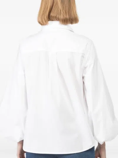 Tanya Taylor Balloon-sleeve Blouse In White