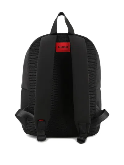 Hugo Boss Zip Backpack In Black