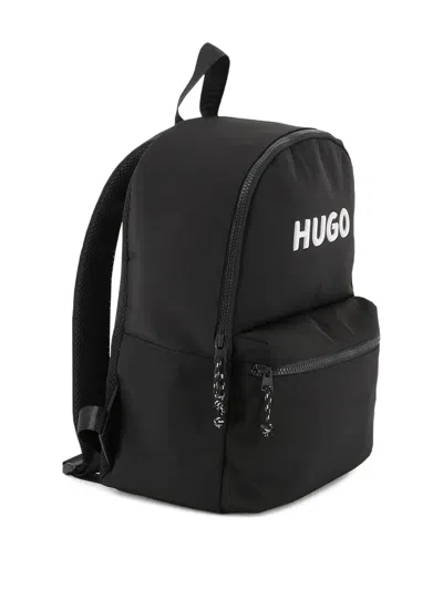 Hugo Boss Zip Backpack In Black