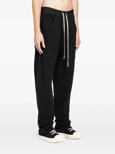 Rick Owens Drkshdw Cargo Drawstring Trousers In Black