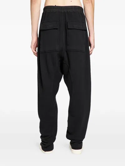 Rick Owens Drkshdw Cargo Drawstring Trousers In Black