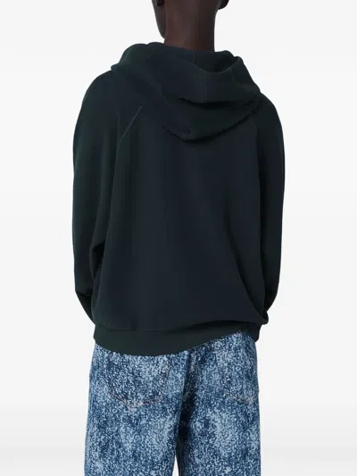 Brain Dead Graphic Print Hooded Sweatshirt And Pocket In Black