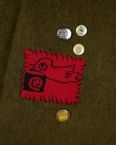 Brain Dead Future Vision Alpaca Knit Sweater In Green