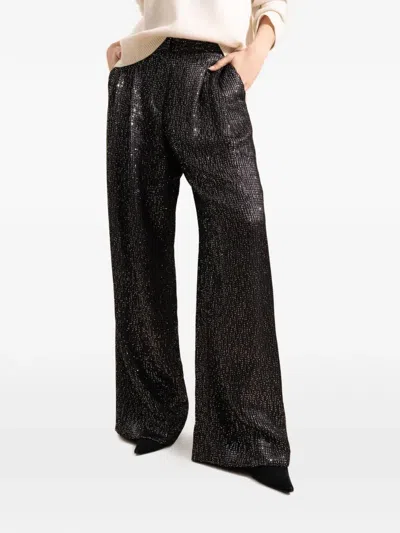 Twp Sulli Sequined Trousers In Black