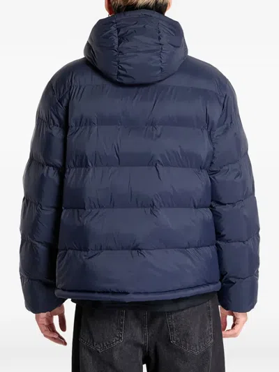 Calvin Klein Monogram Puffer Jacket In Blue