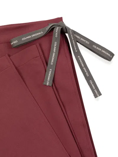 Colmar Ribbon Tie Midi Skirt In Red