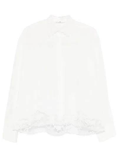 Ermanno Scervino Shirt With Embroidery In White