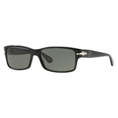 Persol Rectangular Frame Sunglasses In Black