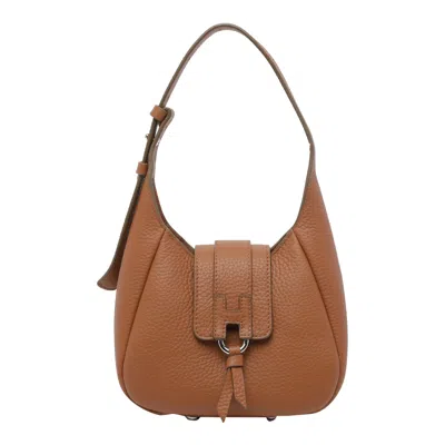 Hogan Hoket Adjustable-handle Shoulder Bag In Brown