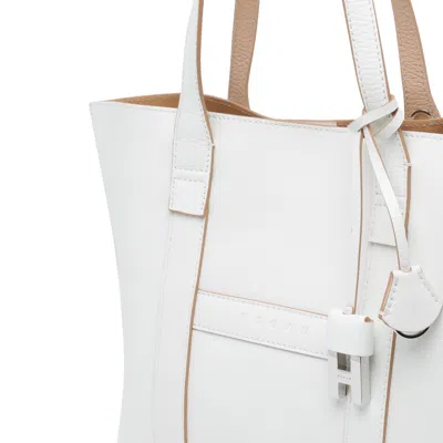 Hogan Script Shopping Tote Bag Top Handles Strap In Pattern