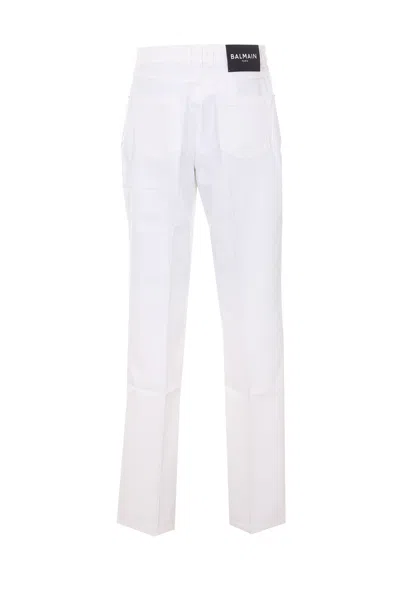 Balmain Tailored Jeans In White