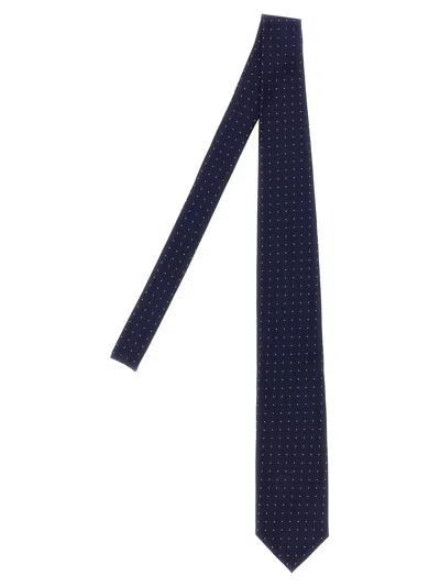 Tom Ford Micro Polka Dot Tie Ties And Papillon Blue In Blue