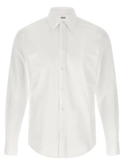 Burberry White Poplin Shirt In White