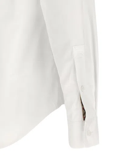 Burberry White Poplin Shirt In White