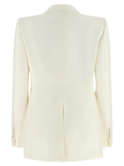 Tom Ford Single-breasted Long-sleeved Suit Jacket In White