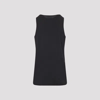 Lemaire Sleeveless Tank Top Round Neck Design In Black