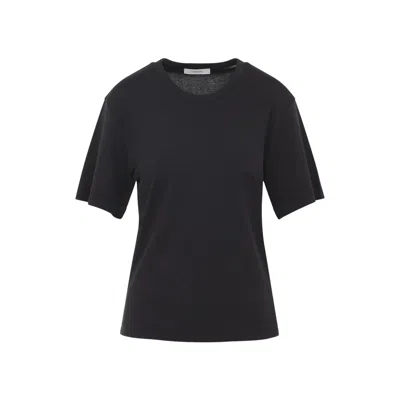 Lemaire Basic Crewneck T-shirt In Black