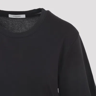 Lemaire Basic Crewneck T-shirt In Black