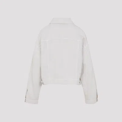 Brunello Cucinelli Cropped Bull Jacket Women In White