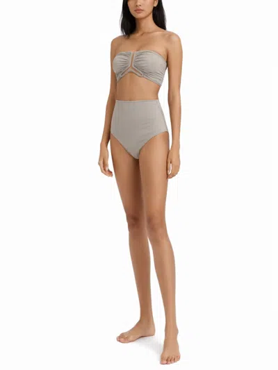 Rick Owens Allanah Bikini Top In Gray