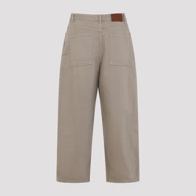 Studio Nicholson Paolo Volume Jeans Trousers Belt Loops In Gray