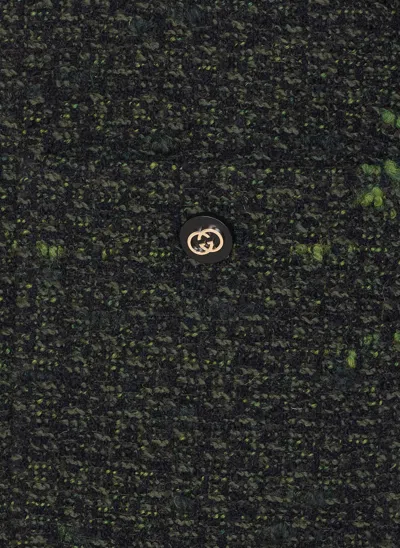 Gucci Boucle Wool Jacket In Black