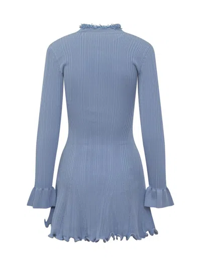 Self-portrait Knitted Mini Dress With Trim In Multi