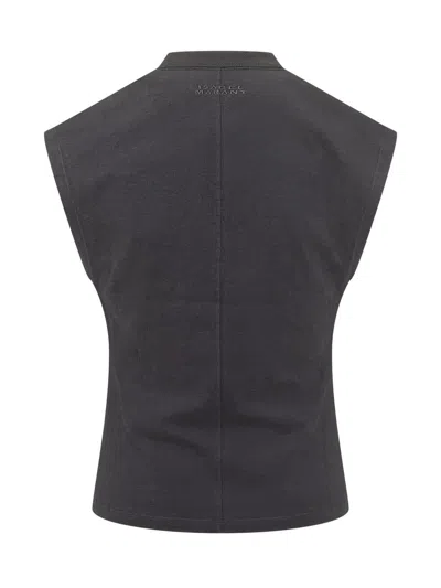 Isabel Marant Asymmetrical Knot Top In Black