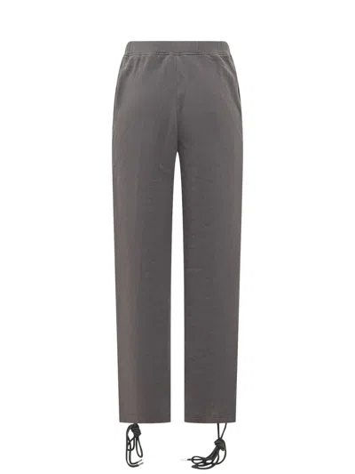 Rotate Birger Christensen Jogger Pants With Front Laces In Gray