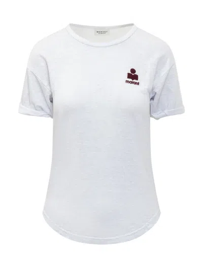 Isabel Marant Étoile Embroidered Logo T-shirt In Multi