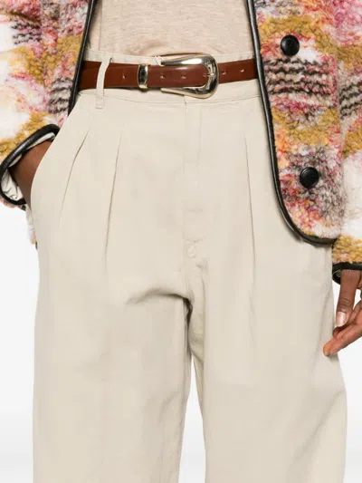Isabel Marant Étoile Nadine Pleated Trousers In Neutral